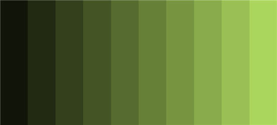 Dark olive green with brightness factor between 0 and 2