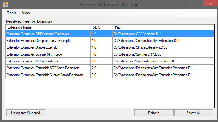 The Extensions SDK Interface