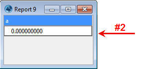 Report output for Persistence procedure called outside of a For loop.