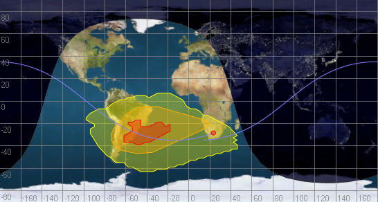 2D Map of the South Atlantic Anomaly Object Presets