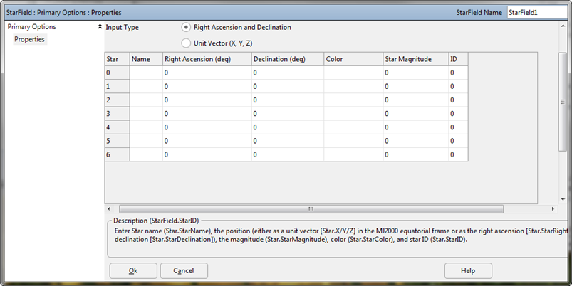 Custom StarField Object Editor